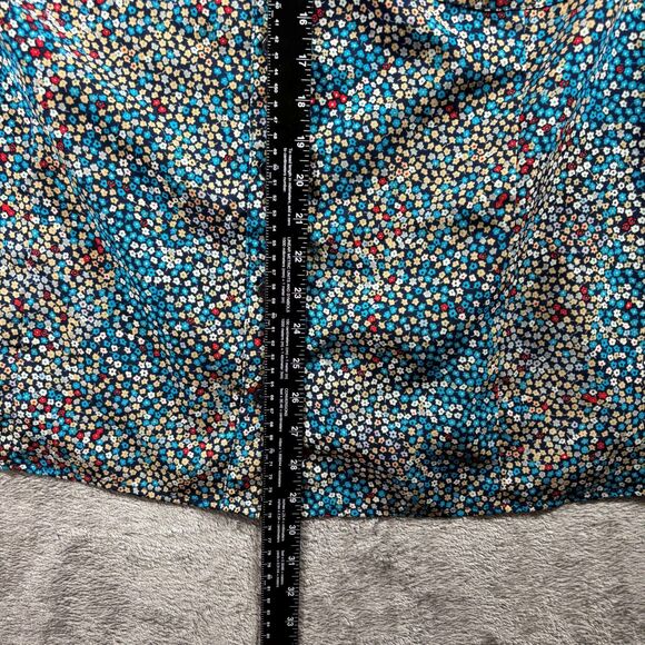 Catherines Women Lot Button Front Shirts Roll Tab Sleeve Print Solid 4X C137 - Picture 11 of 13